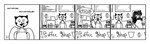 anthro beverage border cafe coffee dialogue duo female kush&coffeeco. male text white_border unknown_artist agatha_(justintime) justin_time_(justintime) domestic_cat felid feline felis mammal comic english_text hi_res monochrome