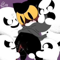 anthro female forced genitals group penetration rape sex vaginal vaginal_penetration vulva cotora google google_doodle magic_cat_academy momo_(google) felid ghost mammal spirit 1:1 2018
