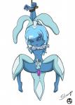 anal anal_penetration anthro anthrofied arms_tied balls bdsm blue_body blue_hair blue_sclera blue_skin bondage border bound butt cnidarian crown dildo duo eyelashes fan_character feet femboy frillish generation_5_pokemon genitals ghost hair half-closed_eyes headgear hi_res humanoid_genitalia humanoid_penis jellyfish long_hair looking_at_viewer male marine medusozoan narrowed_eyes nintendo penetration penis pokemon pokemon_(species) raised_arm red_eyes rope sex_toy simple_background small_waist solo_focus spirit stranga_(artist) text thick_thighs toes white_background white_border wide_hips