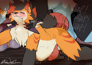 abdominal_bulge all_fours anal anal_fluids anal_penetration anthro anthro_on_feral anthro_penetrated bestiality big_penis biped blush bodily_fluids clenched_teeth countershade_torso countershading drooling duo erection eyes_closed faceless_character faceless_feral faceless_male femboy feral feral_on_top feral_penetrating feral_penetrating_anthro feral_penetrating_male from_behind_position front_view fur genitals grey_body grey_fur grey_hair grey_tail hair larger_feral larger_male looking_pleasured male male/male male_anthro male_feral male_on_anthro male_on_feral male_penetrated male_penetrating male_penetrating_anthro male_penetrating_male mounting nude nude_anthro nude_male orange_body orange_fur penetration penile penile_penetration penis penis_in_ass saliva sex size_difference smaller_anthro smaller_male smaller_penetrated tail teeth lonewolffl nintendo pokemon lone_(lonewolffl) generation_4_pokemon generation_7_pokemon luxray lycanroc pokemon_(species) 2025 digital_drawing_(artwork) digital_media_(artwork) hi_res