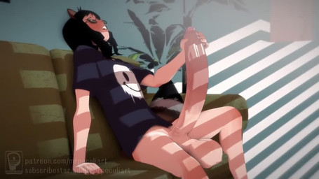 anthro balls big_balls big_penis bodily_fluids bottomless clothed clothing coach cum excessive_cum excessive_genital_fluids femboy genital_fluids genitals hair huge_balls huge_penis hyper hyper_genitalia hyper_penis long_hair long_penis male masturbation penis plant sitting solo peculiart noah_(peculiart) animal_humanoid humanoid mammal procyonid raccoon 3d_(artwork) animated digital_media_(artwork) short_playtime sound voice_acted webm