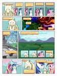 3:4 arofa_nahmat arofatamahn canid canine dialogue english_text equid equine everfree_forest eyes_closed female feral friendship_is_magic group hasbro hi_res horn magic male mammal my_little_pony mythological_creature mythological_equine mythology nature princess_cadance_(mlp) shaking shining_armor_(mlp) shocked text too_much_info trio unavailable_at_source unicorn winged_unicorn wings