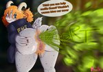 anthro anus butt colored_nails dialogue fart fart_cloud fart_fetish farting_at_viewer female freckled_butt freckles fur genitals hair horn nails open_mouth orange_hair ponytail presenting presenting_anus presenting_pussy pussy solo sound_effects spread_anus spread_pussy spreading text white_body white_fur fuzu_art fbi clara_(fuzuart) bovid caprine mammal sheep english_text hi_res