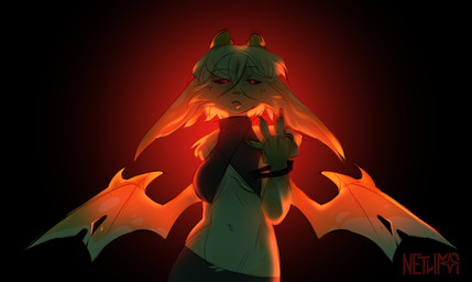 anthro arm_tuft belly cheek_tuft clothing dark_eyes facial_tuft female hair half_naked horn long_ears looking_at_viewer red_eyes shoulder_tuft simple_background solo torn_clothing torn_wing tuft white_hair netuma tvmob mythology tokyo_ghoul vicky_(tvmob) dragon mythological_creature mythological_scalie scalie half-length_portrait hi_res portrait sketch