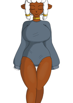 accessory anthro anthrofied big_breasts black_body breasts clothed clothing female freckled_breasts freckled_face freckles fur hair horn looking_at_viewer mature_anthro mature_female open_mouth outside pokemorph simple_background solo thick_thighs white_body white_fur wool_(fur) anuvisur_(artist) nintendo pokemon bovid caprine generation_8_pokemon mammal pokemon_(species) sheep wooloo 2019 absurd_res digital_media_(artwork) hi_res