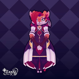 3_toes 4_fingers accessory anthro bell bell_collar clothed clothing collar dress feet female fingers flower_accessory fluffy_ears furgonomics green_eyes hair idle_animation jewelry leaf legwear looking_at_viewer maid_uniform multicolored_body necklace open_mouth rattle red_hair simple_background solo stockings tail tail_accessory thick_thighs toes uniform sunny_draconis elizabeth_(sunny_draconis) domestic_cat felid feline felis mammal 1:1 3d_(artwork) 3d_animation animated digital_media_(artwork) no_sound short_playtime