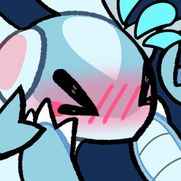 blush emote eyes_closed flustered ribbons blitzdrachin conditional_dnp nintendo pokemon eeveelution generation_3_pokemon generation_6_pokemon hybrid latios legendary_pokemon pokemon_(species) sylveon 1:1 alpha_channel icon low_res