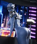 areola big_breasts big_butt blue_body breasts butt erect_nipples female looking_at_viewer looking_back mostly_nude nipples not_furry pseudo_hair scales side_view solo thick_thighs wide_hips apone3d bioware electronic_arts mass_effect alien alien_humanoid asari humanoid 3d_(artwork) absurd_res digital_media_(artwork) hi_res