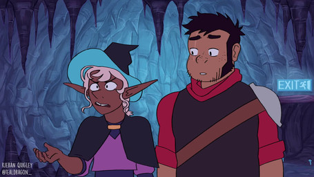 ambiguous_gender black_hair clothed clothing dialogue freckled_face freckles group hair hat headgear headwear humanoid_pointy_ears male not_furry pointy_ears scar scene_interpretation trio kieranquigley griffin_mcelroy_(va) justin_mcelroy_(va) travis_mcelroy_(va) dungeons_and_dragons hasbro the_adventure_zone the_mcelroy_family wizards_of_the_coast griffin_mcelroy magnus_burnsides taako elf human humanoid mammal 16:9 2017 2d_animation animated digital_media_(artwork) hi_res short_playtime sound video voice_acted widescreen