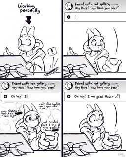 animal_genitalia anthro anus balls bodily_fluids breath butt cellphone chat_box clothing dialogue drawing_(action) drawing_tablet duo electronics erection exclamation_point genitals glans hoodie humanoid_genitalia humanoid_penis male nervous nervous_sweat open_mouth penis phone sheath smartphone solo_focus sweat text texting topwear lapatte nintendo pokemon pat_(lapatte) generation_1_pokemon legendary_pokemon mewtwo pokemon_(species) 2025 absurd_res comic english_text greyscale hi_res monochrome signature