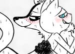 anthro blush bodily_fluids cuddling cute_fangs duo fur happy male male/male nipples simple_background smile sweat teal_eyes teeth white_background inkyfrog disney pack_street zootopia fan_character percy_vison t_rex_(weaver) badger european_polecat mammal mustelid musteline true_musteline weasel 2017 digital_media_(artwork) partially_colored