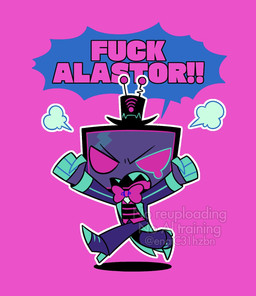 4_fingers angry annoyed chibi clothed clothing do_not_distribute electronics fingers for_a_head male not_furry pink_background profanity purple_background screen screen_face simple_background solo television text toony enaic31 hazbin_hotel hellaverse vox_(hazbin_hotel) demon demon_humanoid humanoid object_head screen_head tv_head digital_drawing_(artwork) digital_media_(artwork) distracting_watermark english_text flat_colors full-length_portrait hi_res portrait watermark