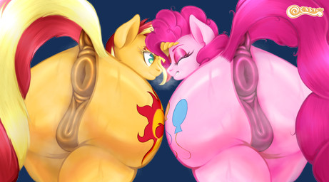 amused anatomically_correct anatomically_correct_genitalia anus big_butt bodily_fluids butt butt_focus clenched_teeth duo eyes_closed female female/female feral genitals huge_butt nude puffy_anus simple_background smile smiling_at_another smiling_at_each_other sweat sweaty_butt teeth transparent_background vulva walking c33purr equestria_girls friendship_is_magic hasbro my_little_pony pinkie_pie_(mlp) sunset_shimmer_(eg) equid equine horse mammal pony absurd_res alpha_channel hi_res