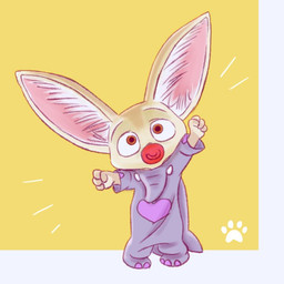 anthro big_ears big_eyes big_head biped clothed clothing costume elephant_costume footprint front_view fully_clothed furry_wearing_fursuit fursuit heart_symbol inner_ear_fluff looking_at_viewer male orange_eyes pacifier pawprint solo standing tuft mortic_ox disney zootopia finnick_(zootopia) canid canine fennec_fox fox mammal true_fox 2016
