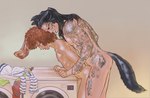 afro appliance bodily_fluids duo laundry_machine male male/male nude obscured_penetration sex sweat tail tan_body tan_skin tattoo washing_machine 1p3p3nis animal_humanoid canid canid_humanoid canine canine_humanoid humanoid lagomorph lagomorph_humanoid leporid_humanoid mammal mammal_humanoid rabbit_humanoid wolf_humanoid absurd_res hi_res