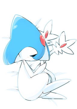 2_tails ambiguous_gender eyes_closed feet feral multi_tail multicolored_body simple_background sleeping solo tail two_tone_body white_background white_body chaba nintendo pokemon azelf generation_4_pokemon legendary_pokemon pokemon_(species) hi_res