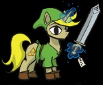 alternate_species clothing currency_symbol euro_sign feral green_clothing green_headwear hat headgear headwear horn magic male melee_weapon ponification shirt solo soul_devouring_eyes sword symbol tail topwear triforce tunic weapon theartrix e621 friendship_is_magic hasbro my_little_pony mythology nintendo the_legend_of_zelda wind_waker link equid equine mammal mythological_creature mythological_equine unicorn alpha_channel crossover low_res