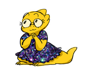 3_toes anthro barefoot biped clothed clothing dress eyewear feet female glasses scales simple_background solo toes white_background yellow_body yellow_scales appulsprite undertale undertale_(series) alphys lizard reptile scalie 2016 6:5 source_request