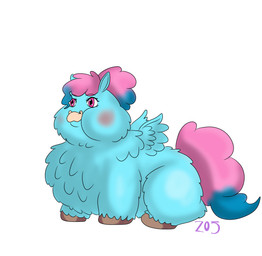 ambiguous_gender blue_body blue_fur blue_hair blue_tail blue_wings blush feral fur hair hooves mouth_closed multicolored_hair obese overweight pink_eyes pink_hair pink_tail quadruped side_view simple_background sitting smile solo tail text two_tone_hair two_tone_tail white_background wings z05 fluffy_pony mythology equid equine fluffy_pony_(species) mammal mythological_creature mythological_equine pegasus 2024 artist_name digital_media_(artwork) english_description hi_res