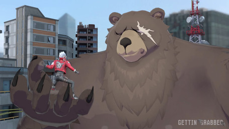 5_fingers anthro city claws day duo extreme_size_difference fingers hand_crush handheld holding_character larger_anthro macro male male/male outside size_difference smaller_humanoid gettingrabbed mihoyo zenless_zone_zero ben_bigger billy_kid bear humanoid mammal 16:9 3d_(artwork) 3d_animation animated digital_media_(artwork) hi_res no_sound short_playtime video widescreen