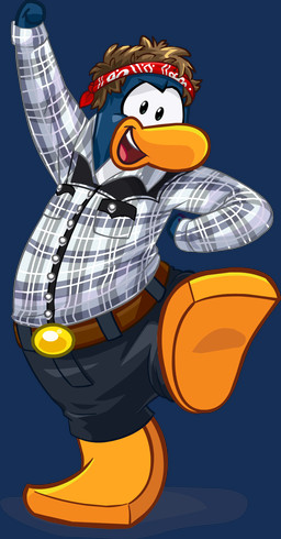 accessory anthro belt black_bottomwear black_clothing black_pants blue_body blue_skin bottomwear brown_belt brown_hair clothed clothed_anthro clothed_male clothing fully_clothed fully_clothed_anthro fully_clothed_male grey_clothing grey_shirt grey_topwear hair headband looking_at_viewer male on_one_leg pants pattern_clothing pattern_shirt pattern_topwear plaid plaid_clothing plaid_shirt plaid_topwear raised_arm red_headband shirt short_hair simple_background solo standing topwear transparent_background upper_teeth_only unknown_artist club_penguin g_billy_(club_penguin) avian bird penguin absurd_res alpha_channel colored digital_drawing_(artwork) digital_media_(artwork) full-length_portrait hi_res official_art portrait