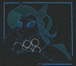 balls black_background duo eyebrows fellatio female feral genitals gills male male/female medial_ring oral penile penis sex simple_background six_pack_rings stray_prey hasbro my_little_pony fan_character river_ripple_(oc) equid equine horse mammal pony seapony_(mlp) hi_res restricted_palette