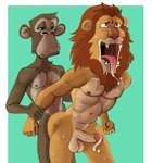 abs ahegao anal anal_penetration anthro anthro_on_anthro anthro_penetrated anthro_penetrating anthro_penetrating_anthro ape balls biceps big-fig big_butt bodily_fluids bodyguard_position bored bored_ape_yacht_club bored_sex brown_body brown_fur brown_hair brown_mane butt butt_squish chest_tuft circumcised cum cum_drip digital_media_(artwork) dripping dripping_penis drooling duo erection fangs felid fist from_behind_position fur genital_fluids genitals grabbing_arms hair hand_on_arm haplorhine hi_res humanoid_genitalia humanoid_penis interspecies lazy_lions leaning leaning_forward lion looking_down looking_pleasured looking_up male male/male male_penetrated male_penetrating male_penetrating_male mammal mane meme monkey multicolored_body muscular muscular_anthro muscular_male navel nft nft_lion nft_monkey nipples nude open_mouth orange_body orange_fur orange_hair orange_mane pantherine parody pecs penetration penile penile_penetration penis penis_in_ass precum precum_drip primate saliva sex sharp_teeth simple_background smile spread_arms squish standing standing_sex sweat sweatdrop tan_body teeth tongue tongue_out tuft vein veiny_penis wrist_grab yellow_body yellow_fur
