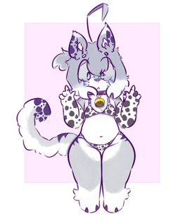 animal_print animal_print_bikini anthro big_butt big_ears big_tail bikini bikini_bottom bikini_thong bikini_top blue_eyes blue_hair blush butt clothing cow_print cow_print_bikini female fluffy fluffy_tail fur grey_body grey_fur hair loli pattern_bikini pattern_clothing pattern_swimwear swimwear tail thick_thighs two-piece_swimsuit white_body white_fur wide_hips young young_anthro young_female kuki_lupi_kun konnie felid mammal pantherine hi_res