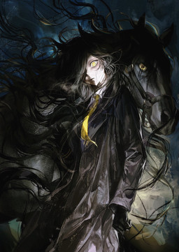 abstract_art abstract_background ambiguous_feral ambiguous_gender biped black_body black_clothing black_coat black_ears black_fur black_gloves black_hair black_handwear black_mane black_topwear clothed clothed_female clothed_humanoid clothing coat collared_shirt dress_shirt duo emotionless eyebrows eyelashes female female_focus female_humanoid feral flowing_hair fully_clothed fully_clothed_female fully_clothed_humanoid fur gloves hair hair_over_eye handwear harness humanoid_focus long_hair looking_at_viewer mane necktie one_eye_obstructed pose pupils serious serious_face shirt slit_pupils topwear uniform yellow_eyes yellow_necktie sea_pall cygames uma_musume_pretty_derby manhattan_cafe_(pretty_derby) animal_humanoid equid equid_humanoid equine equine_humanoid horse_humanoid humanoid mammal mammal_humanoid 2026 colored detailed digital_drawing_(artwork) digital_media_(artwork) hi_res portrait shaded three-quarter_portrait wallpaper