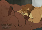 anthro anthro_on_anthro anthro_penetrated anthro_penetrating anthro_penetrating_anthro anthro_penetrating_male arm_tuft balls barazoku belly_hair big_moobs black_nose bodily_fluids body_hair body_part_in_mouth bouncing_balls brown_body brown_fur brown_mane deep_voice duo elbow_tuft erection fellatio fur genitals groan grunting hand_holding holding_head humanoid_genitalia humanoid_penis inside male male/male male_penetrated male_penetrating male_penetrating_male mane manly moan moobs musclegut muscular nails nipples oral oral_only oral_penetration overweight overweight_anthro overweight_male penetration penile penile_penetration penis penis_in_mouth saliva sex sweat tan_body tan_fur tuft vein veiny_penis darksideofdiscovery rossciaco sound_warning ross_(rossciaco) bear brown_bear felid lion mammal pantherine ursine animated long_playtime loop sound voice_acted webm