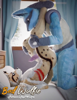 anal anal_penetration animal_genitalia animal_penis anthro anthro_on_anthro anthro_penetrated anthro_penetrating anthro_penetrating_anthro anus ass_up backsack balls balls_deep bed bed_covers bed_sheet bedding bedroom bedroom_eyes bedroom_sex bent_legs big_ear big_ears black_body black_eyes black_fur black_nose blue_body blue_fur brown_body brown_claws brown_fur brown_nose butt canine_genitalia canine_penis cheek_tuft claw_fingers claws duo ear_tuft ears_up erection eye_contact facial_markings facial_tuft feline_genitalia feline_penis finger_claws fingers fur fur_markings furniture genitals green_eyes grey_claws half-closed_eyes head_markings head_tuft indoor_nudity indoor_sex inner_ear_fluff inside knot knotted_penis leg_grab legs_up light looking_at_another lying lying_on_bed male male/male male_penetrated male_penetrating male_penetrating_male markings mask multicolored_body multicolored_fur narrowed_eyes neck_tuft on_back on_bed open_mouth orange_body orange_fur paws penetration penile penile_penetration penile_spines penis penis_in_ass pillow pink_penis plant pointy_ears prick_ears raised_foot raised_leg raised_paw raised_tail red_body red_fur red_markings red_penis seductive sex short_tail slim slim_anthro slim_male spikes spikes_(anatomy) spots spotted_body spotted_fur spotted_markings spread_legs spreading tail teeth tree tuft tufted_ears tufted_fur wall_(structure) white_body white_fur window window_curtains yellow_body yellow_fur red_wulfie nintendo pokemon lylox canid canine eurasian_lynx felid feline generation_4_pokemon lucario lynx mammal pokemon_(species) 2025 3d_(artwork) 3d_animation animated digital_drawing_(artwork) digital_media_(artwork) hi_res no_sound short_playtime