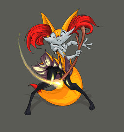 4_fingers action_pose anthro biped black_legs black_paws cheek_tuft digitigrade dipstick_tail elemental_manipulation facial_tuft female female_anthro fingers fire fire_manipulation genitals inner_ear_fluff inner_labia knock-kneed long_inner_ear_fluff long_inner_labia looking_down markings monotone_background paws pink_vulva pose pseudo_clothing_lift pseudo_skirt pseudo_skirt_lift red_inner_ear_fluff red_tail_tip simple_background solo standing tail tail_markings tuft vulva white_arms white_chest white_face white_hands white_neck yellow_eyes yellow_tail pinderhooks nintendo pokemon braixen generation_6_pokemon pokemon_(species) aliasing binary_drawing colored digital_drawing_(artwork) digital_media_(artwork) full-length_portrait portrait shaded