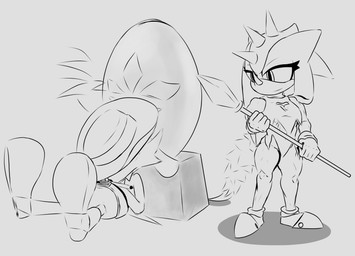 anthro big_tail clothing duo female gun hat headgear headwear holding_object holding_weapon horn looking_at_another male melee_weapon muscular muscular_arms muscular_female muscular_legs muscular_thighs polearm ranged_weapon sleeping smile smiling_at_another spear tail weapon wide_hips heelipmo sega sonic_the_hedgehog_(series) fang_the_hunter trip_the_sungazer dipodid girdled_lizard jerboa lizard mammal reptile rodent scalie sungazer_(lizard) digital_drawing_(artwork) digital_media_(artwork) hi_res monochrome