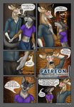 alley anthro brushfire buck_(brushfire) canid canine cervine clothed clothing comic deer dialogue english_text florence_(brushfire) fox fur hi_res male male/male mammal text url