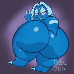 ambiguous_gender anthro big_butt butt gesture hair hand_gesture huge_butt hyper hyper_butt low-angle_view naughty_face nude rear_view solo tongue tongue_out deepseaanemone nintendo pokemon gecqua generation_10_pokemon pokemon_(species) 1:1 2026 absurd_res digital_media_(artwork) hi_res