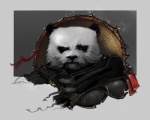 armor fog male smoke solo unknown_artist blizzard_entertainment mists_of_pandaria warcraft bear mammal pandaren bust_portrait hi_res portrait