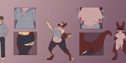 anthro belly big_breasts black_sclera breast_expansion breast_growth breasts clothing curvy_figure digitigrade expansion female female_anthro fur gender_transformation genitals genitals_shrinking green_eyes growth hair male mature_anthro mature_female mid_transformation mtf_transformation multi_frame_sequence nipples nude overweight overweight_anthro overweight_female red_body red_ears red_tail simple_background slightly_chubby slightly_chubby_anthro slightly_chubby_female solo species_transformation surprised tail tail_growth thick_thighs torn_clothing transformation transformation_sequence voluptuous vulva wide_hips diethyl rain_world videocult felid feline human mammal slugcat absurd_res hi_res