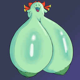areola big_areola big_breasts bow_ribbon breasts fangs female green_areola green_body green_nipples huge_breasts hyper hyper_breasts looking_at_viewer nipples not_furry open_mouth solo teeth ursidea mario_bros nintendo paper_mario lady_bow boo_(mario) ghost spirit 1:1 absurd_res hi_res