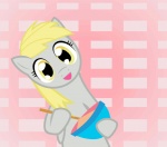 blonde_hair bowl container cutlery female hair holding_object holding_spoon kitchen_utensils parody solo spoon tools yellow_eyes runbowdash azumanga_daioh friendship_is_magic hasbro my_little_pony derpy_hooves_(mlp) equid equine horse mammal pony 2012 animated short_playtime