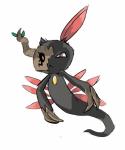 ambiguous_gender holidays solo elwysprigg halloween nintendo pokemon phanseal generation_2_pokemon generation_6_pokemon hybrid phantump pokemon_(species) sneasel 5:6 hi_res