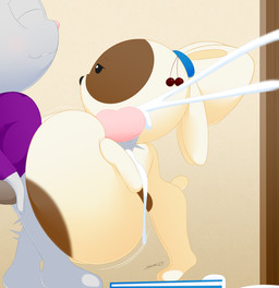 anthro areola big_breasts bodily_fluids bottomless breast_play breasts brown_areola clothed clothing cum cumshot duo ejaculation erection eyes_closed female female_anthro genital_fluids genitals grey_body huge_breasts hyper hyper_breasts larger_male loli male male/female multicolored_body narrowed_eyes nude oppai_loli outercourse penile penis seductive sex shirt size_difference smaller_female smile tiptoes titfuck topwear two_tone_body young young_anthro young_female slickehedge cherry_(mindnomad) nate_(mindnomad) lagomorph leporid mammal rabbit 2020 digital_media_(artwork) hi_res