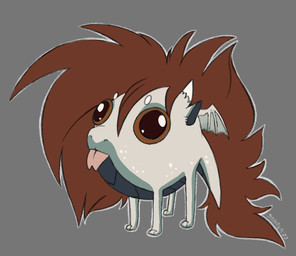 belly big_eyes black_outline brown_eyes brown_hair chibi countershading cursed derp_eyes feral forked_tongue grey_background grey_belly grey_body grey_countershading hair long_hair membrane_(anatomy) membranous_wings outer_highlight outline pink_tongue quadruped scales simple_background small_wings solo tongue tongue_out ventral_scales white_body white_outline white_scales wings symrea mythology maxie_the_dragoness dragon mythological_creature mythological_scalie scalie digital_media_(artwork) flat_colors full-length_portrait hi_res portrait