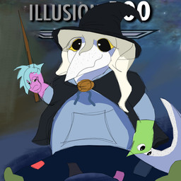 anthro big_pupils biped black_eyes blonde_hair bottomwear cape clothed clothed_anthro clothed_female clothing female freckled_face freckled_tail freckles front_view hair hat headgear headwear holding_object holding_stick hoodie long_hair looking_at_viewer magic_user pants pupils puppet scales sitting smile solo stick tail topwear white_body white_scales witch_hat wizard_costume yellow_sclera ryangoslinghorny bethesda_game_studios cavemanon_studios microsoft puppet_pals skyrim snoot_game the_elder_scrolls fan_character judee dinosaur prehistoric_species reptile saurischian scalie theropod troodon troodontid 1:1 colored meme shaded