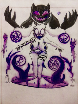 anthro bikini breasts candle clothing colored_fire female fire fur hair legs_in_air levitation possession purple_fire rabbit_ears ritual solo supernatural swimwear thick_thighs two-piece_swimsuit white_body white_fur white_hair lunnybunny19 lunnet_(lunnybunny19) lagomorph leporid mammal rabbit spirit hi_res painting_(artwork) traditional_media_(artwork) traditional_painting_(artwork)
