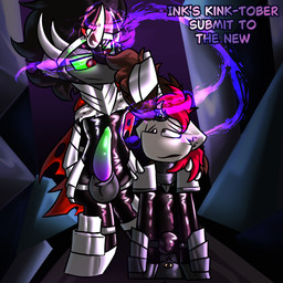 armor bdsm bondage bound cape clothing dildo dildo_sitting duo feral genitals glowing glowing_genitalia glowing_penis hair horn latex magic male male/male mind_break mind_control null_bulge penetration penis pulling_hair sex_toy touching_hair krano_network friendship_is_magic hasbro my_little_pony mythology king_sombra_(mlp) red_shifter equid equine horse mammal mythological_creature mythological_equine pony unicorn 1:1 absurd_res hi_res