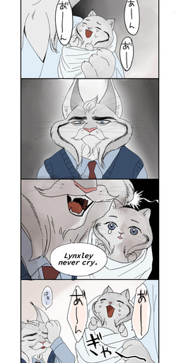 anthro bad_parenting blue_eyes bodily_fluids claws clothing crying cute_fangs dialogue exasperated eyebrows faceless_character faceless_female facial_hair fangs female frown fur grey_body grey_fur group held_up holding_baby hospital humor male neonate sigh simple_background sweat sweatdrop sweater sweater_vest tears teeth text thick_eyebrows topwear trio vest young nekochan_paw disney queen_never_cry zootopia milton_lynxley pawbert_lynxley canada_lynx felid feline lynx mammal absurd_res comic english_text hi_res japanese_text multiple_scenes father_(lore) father_and_child_(lore) father_and_son_(lore) parent_(lore) parent_and_child_(lore) parent_and_son_(lore) son_(lore)