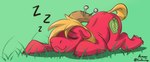 cutie_mark eyes_closed feral fetlocks fur grass hooves lying male mane plant plow_yoke red_body red_fur sleeping solo sound_effects vowelless vowelless_sound_effect wavy_mouth zzz kam friendship_is_magic hasbro my_little_pony big_macintosh_(mlp) earth_pony equid equine horse mammal pony 2019 digital_media_(artwork) hi_res