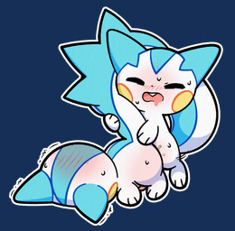 anal anal_penetration biped bipedal_feral blue_body blue_fur blush bodily_fluids buckteeth cheek_spots chibi duo eyes_closed feral feral_on_feral feral_penetrated feral_penetrating feral_penetrating_feral fur genital_fluids genitals male male/male male_feral male_on_feral male_penetrated male_penetrating male_penetrating_male multicolored_body multicolored_fur open_mouth outline penetration penile penile_penetration penis sex shaking squirrel_tail sweat tail tail_hug teeth three-quarter_view thrust_lines thrusting tremble_spikes trembling two_tone_body two_tone_fur white_body white_fur white_outline plumflavor nintendo pokemon generation_4_pokemon pachirisu pokemon_(species) 2026 alpha_channel cel_shading digital_drawing_(artwork) digital_media_(artwork) shaded