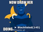 ambiguous_gender anthro blacklist blue_background blue_body dialogue disappointed floating_ears humanoid_face humor looking_at_viewer machine mascot meta multicolored_body shitpost simple_background solo tail text the_truth yellow_body yellow_eyes yellow_tail mossvoxle e621 now_draw_her_giving_birth esix android felid feline mammal robot 2021 4:3 english_text hi_res image_macro impact_(font) lol_comments meme reaction_image watermark