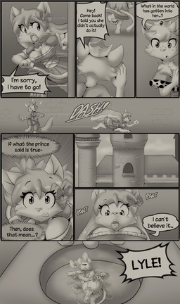 anthro big_breasts blush blush_lines bow_ribbon bow_tie breasts castle castle_wall cat_tail claws clothed clothing crown dress ear_piercing ear_ring eyelashes female finger_claws flower flustered freckled_arms freckled_face freckles group hair headgear inner_thoughts long_eyelashes long_hair maid_uniform male mouse_tail pawpads piercing plant ring_piercing running running_away servant servants sharp_teeth shocked sleeping spitting_out surprised teeth text toe_claws unconscious unconscious_anthro unconscious_male uniform muhny lily_(muhny) lyle_(muhny) prince_rio_(muhny) princess_nino_(muhny) sorrel_(muhny) domestic_cat felid feline felis gulonine mammal marten mouse murid murine mustelid musteline rodent comic english_text hi_res